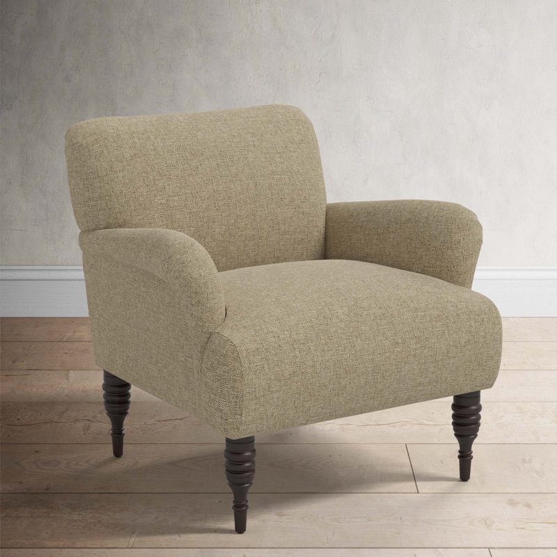 Allura Upholstered Armchair, Zuma Natural Textured Linen