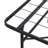 Queen Metal Platform Folding Bed Frame 14 Inch High   Queen Size Box Spring Replacement Heavy Duty Steel Slat  Easy Assembly Under-Bed Storage,Black-1808646160