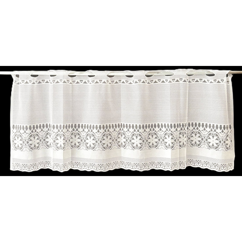(60 "x 18") Cantonnière blanche