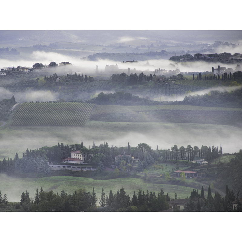 Paysage toscan par Harold Davis - photographie, H 24 po x l 32 po, Toile tendue