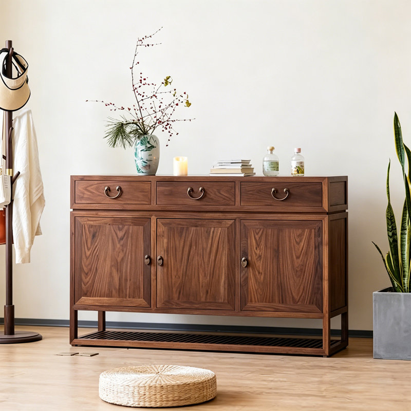 Removable Partition Metal Handle Buffet Table