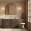 Malden Single Wide Vanity-Satin Espresso Oak