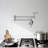 Single Hole Wall Mounted Swing Arm Folding Pot Filler Kitchen Faucet With Double Handles-106838114