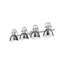 Ensemble de meuble-lavabo 4 lumières Brynnan-107150011-107150003