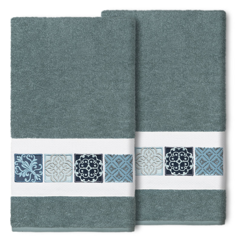 Vivian Midweight Bath Towel, Teal