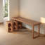 Bureau en L en bois massif avec armoires de rangement-1893107127