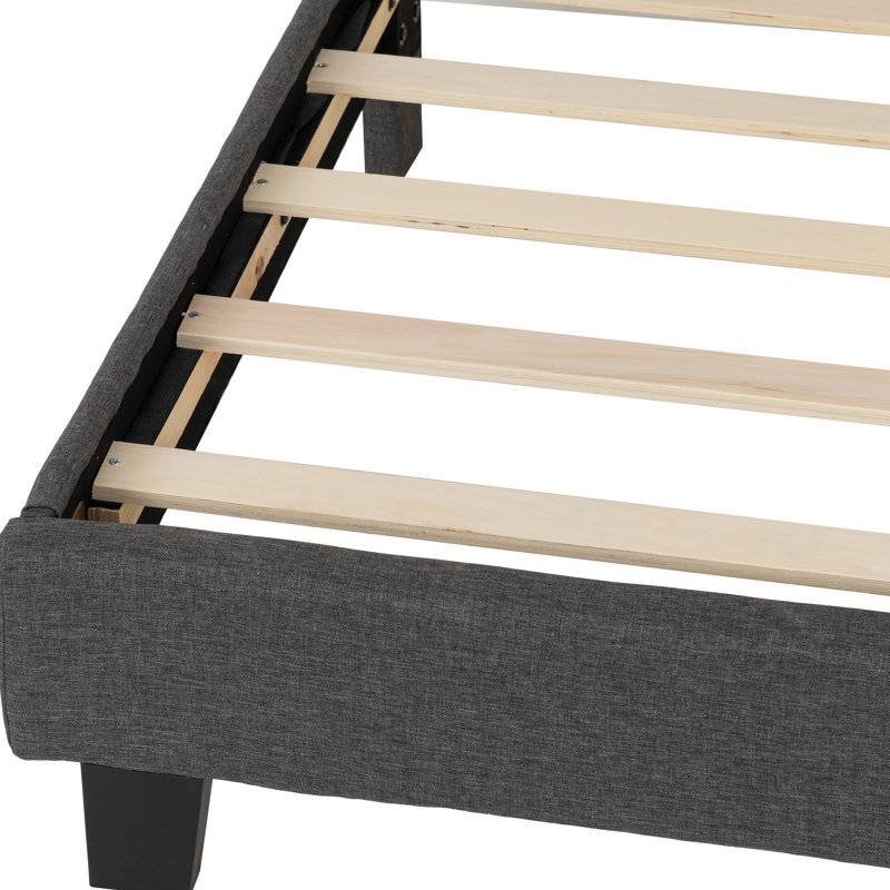 Upholstered Bed, Grey