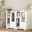 Armoire à portes en verre, tiroir, rangement ouvert, facile à assembler
