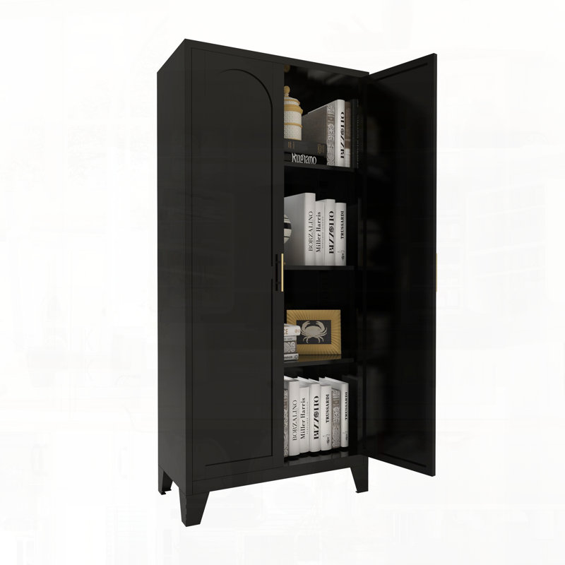 Garde-manger en métal 61 po, Black