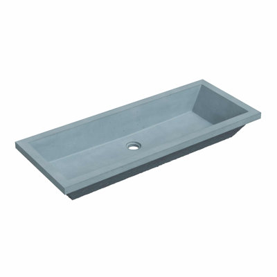 Arcata 36" Undermount Concrete Trough Bathroom Sink