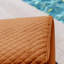 Chaise longue Big Joe Solvana, cuir cousu au silicone résistant aux intempéries et à froid au toucher, fauteuil Link, sable miel-126081016