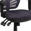 Chaise de bureau ergonomique en filet à dossier moyen avec accoudoirs réglables Siyer-33351259-53663816