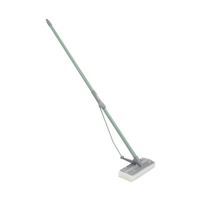JVL Sponge Floor Mop with Absorbent Head – Green Squeeze Mop
