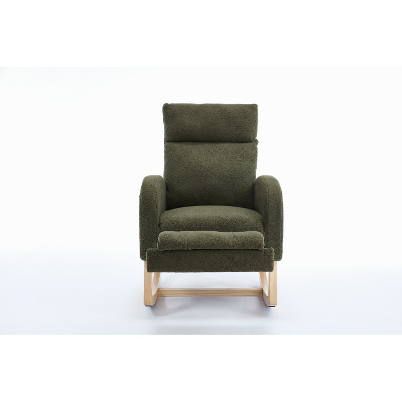 Chaise berçante Teddy, Vert