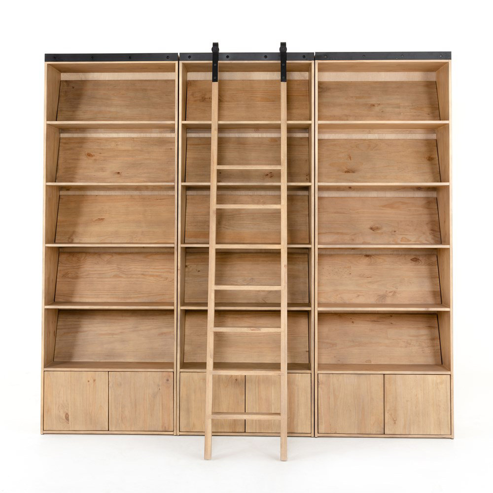 Four Hands Bane Triple Bookshelf with Ladder & Reviews | Perigold