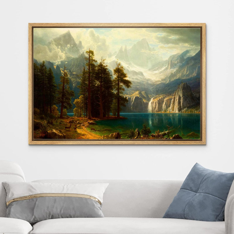 «Nature Landscape Sierra Nevada In California» par Albert Bierstadt sur toile par Albert Bierstadt, Cadre naturel