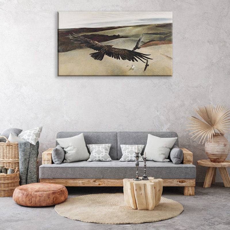 Toile tendue Soaring par Andrew Wyeth, H 33 po x l 48 po