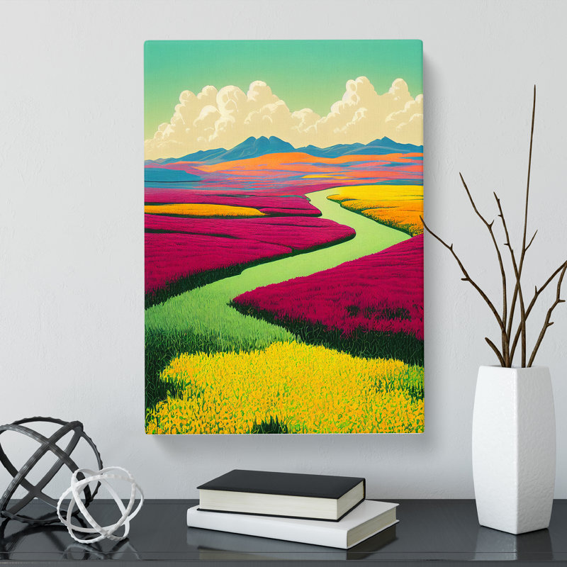 CAN-V0523-2944X Wonderful Spring Landscape - Wrapped Canvas Print, 50cm H x 35cm W
