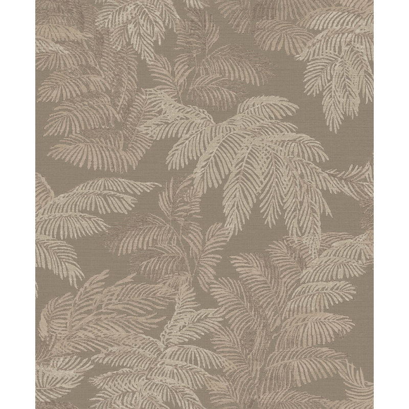Pemberville 10.05m x 53cm Textured Wallpaper Roll, Brown
