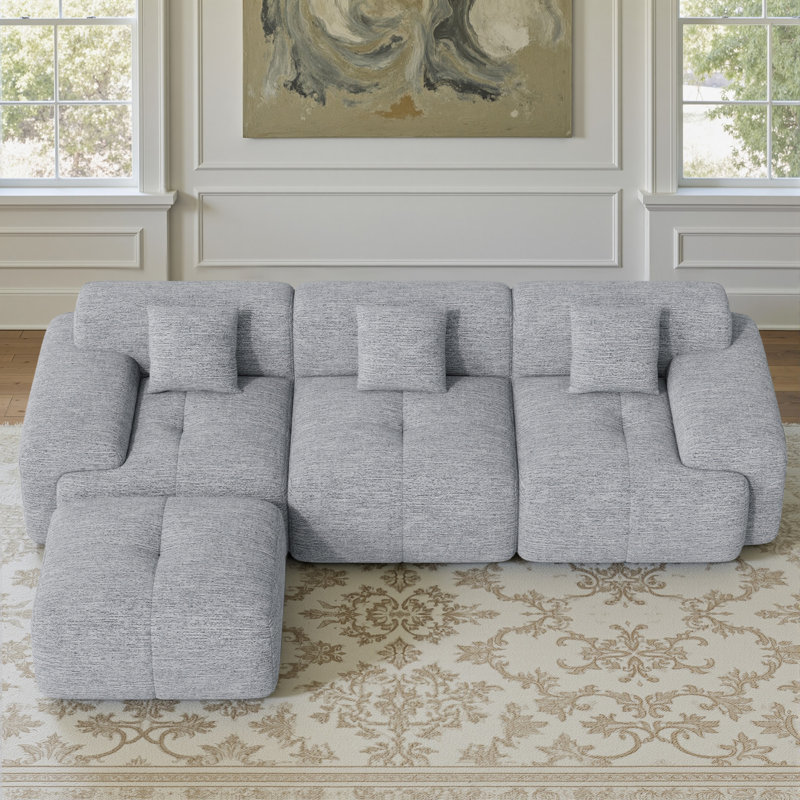3 Seater Corner Sofa , Grey
