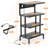 4-Tier Gaming Console Stand With Built-In Power Outlet & RGB Lighting, Heavy Duty Media Storage Organizer For PS5, Xbox, Stereo Systems And Home Entertainment