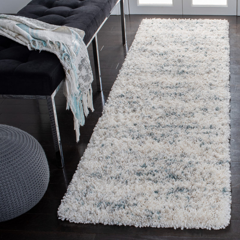 Tapis ivoire Adah, Tapis de couloir 2 pi 3 po x 8 pi