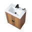 Ensemble de meuble-lavabo simple 24 po brun moderne