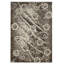 Tapis gris à motif floral à tissage plat-16363742