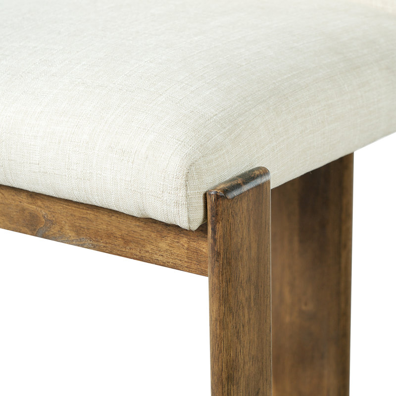 Ensemble de 2 tabourets de bar modernes, Beige