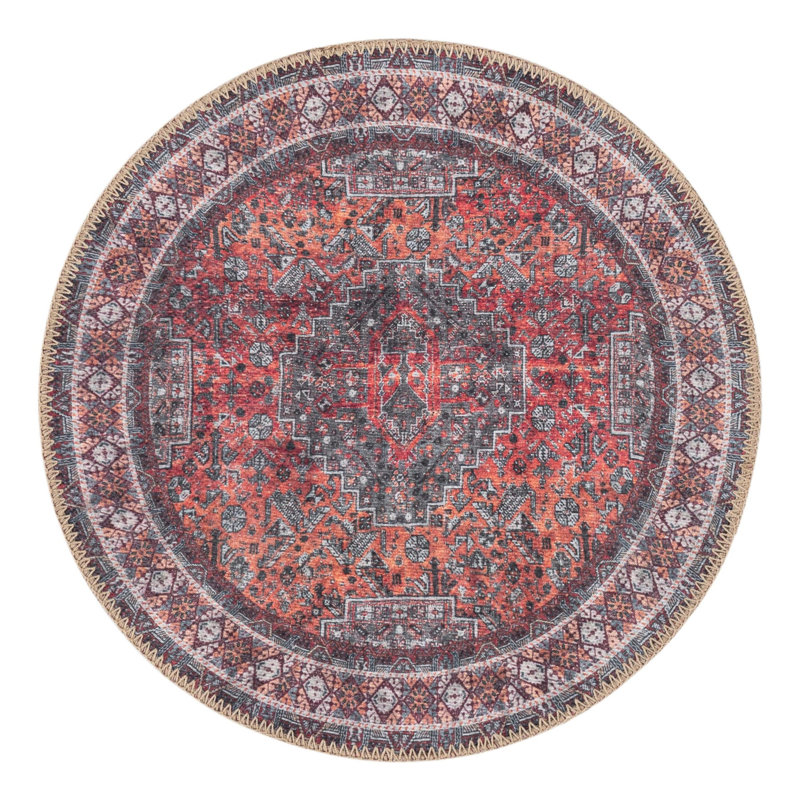 Bungalow Rose Sarah Timeless Rug, Rond 2 pi x 2 pi