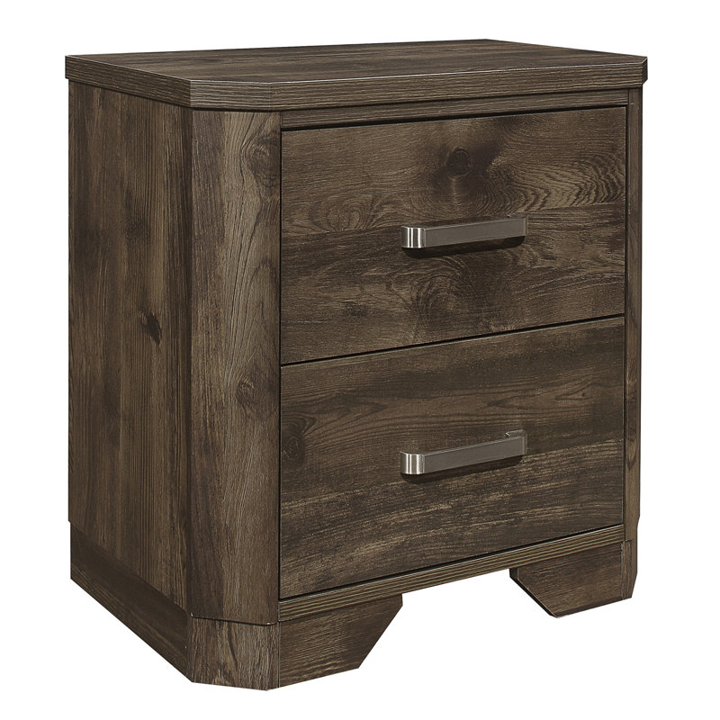 Rustic Nightstand with Clipped Corners