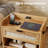 Nightstand Set of 2 with Charging Ports, Rattan Bedside Table with Drawer & Open Storage, End Table Set for Bedroom-904381443
