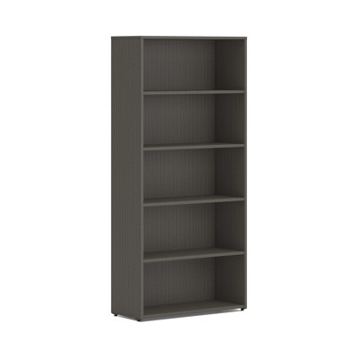 Bibliothèque HON MOD, 5 tablettes, l 30 po, teck ardoise