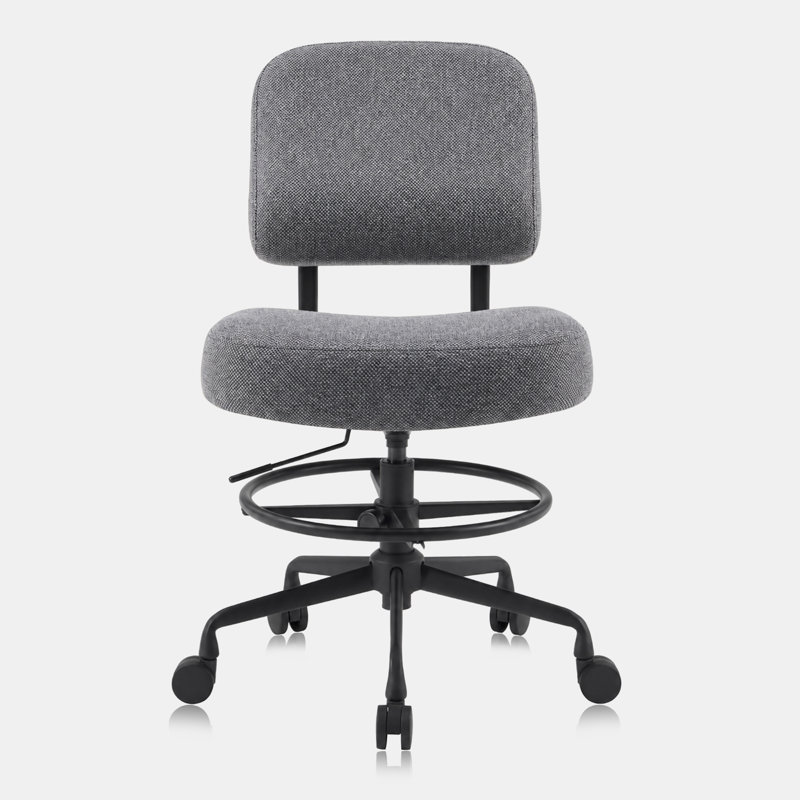 Tabouret pivotant pneumatique à roulettes 504 KALEA avec repose-pieds réglable