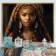 Impression sur toile Chiemi Tribal africain Swazi Emahiya-821427541-821427548