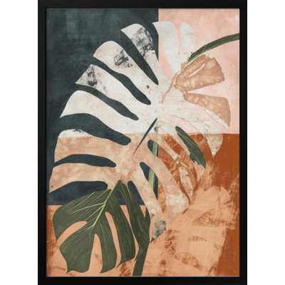 "Into the jungle", art mural texturé encadré