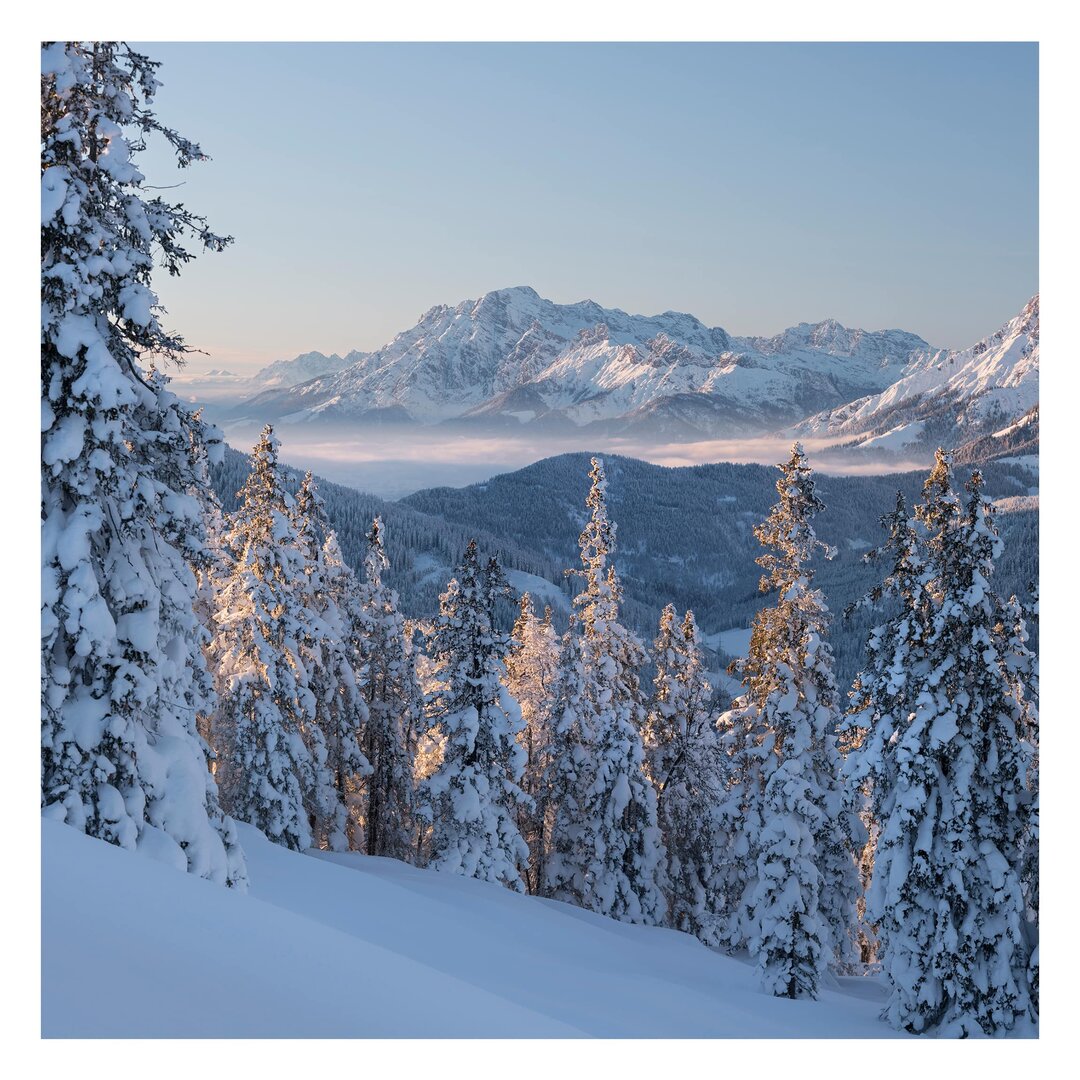 Strukturierte Fototapete Mountains in Austria