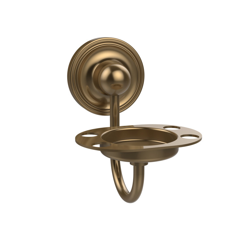 Porte-brosse à dents & culbuteur Gober, Bronze brossé