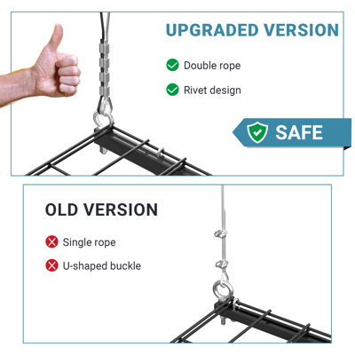 Monieke 4x4 Ft Ceiling Garage Storage Rack with Height Lifting