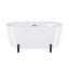 Baignoire autoportante 59 "avec support noir mat Monaco-102694138