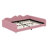 Upholstered Daybed With Cloud-Shaped Backrest-828039087
