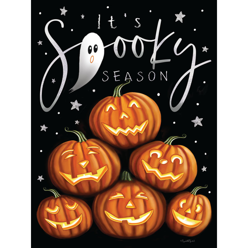 «It's Spooky Season Pumpkins» par Elizabeth Tyndall, H 12 po x l 8 po