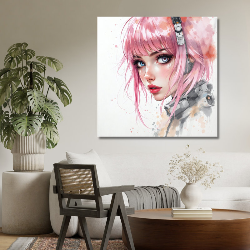 Art mural en verre trempé animé, 24" H x 24" W