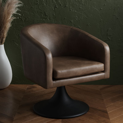 Fauteuil demi-tonneau de 27,6 po Joscelyne