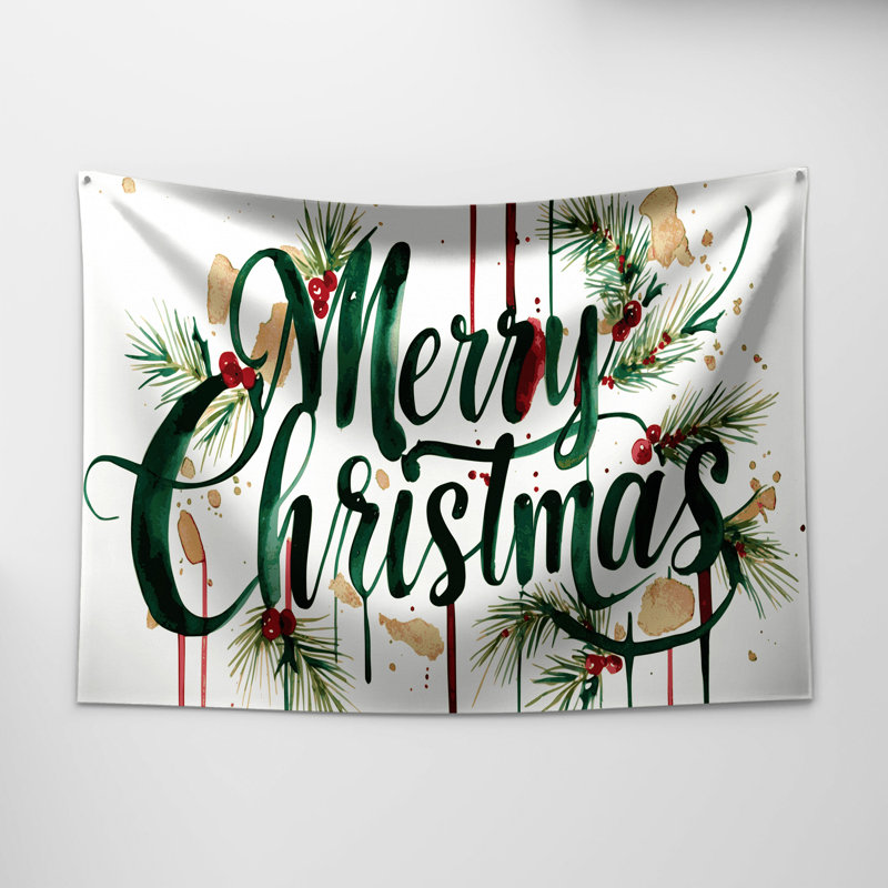 Tapisserie murale de Noël, 68 po x 80 po