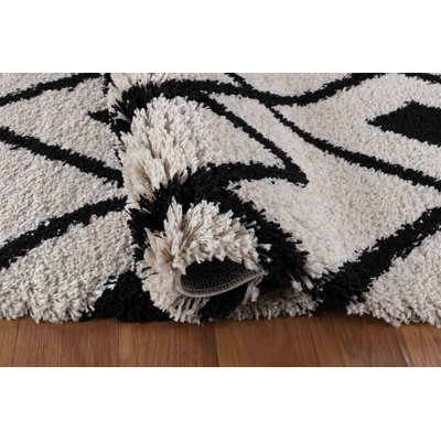 Robby Geometric Shag Area Rug