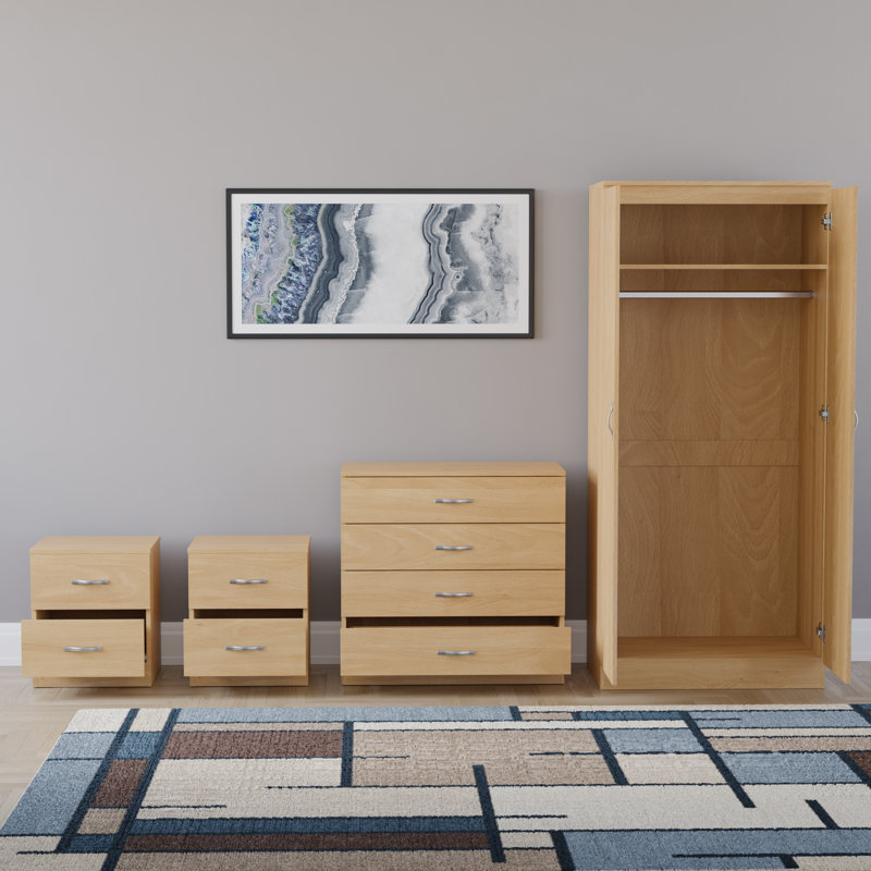 Maybery Piece Bedroom Set, Pine
