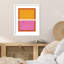«Bold Geometric Blocks» par Pavier Wood, reproduction d'art encadrée-117091274-117091279