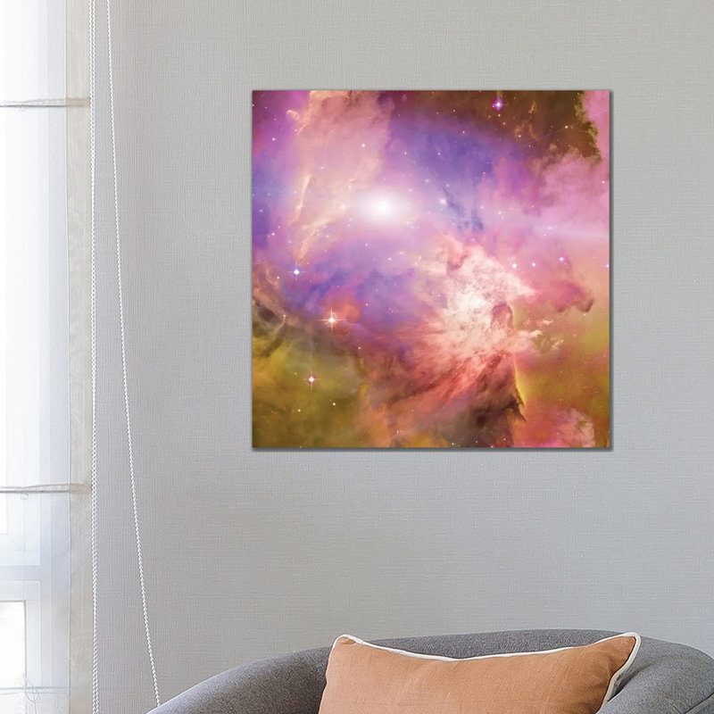 3D Rendering Of Vivid Nebula In Galactic Space by Bruce Rolff - Wrapped Canvas Print, 66.04 cm H x 66.04 cm W x 1.91 cm D