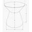 Table décorative, table de tambour, table d'appoint, table de bout, convient aux salons, chambres à coucher, style moderne et moderne-408029995